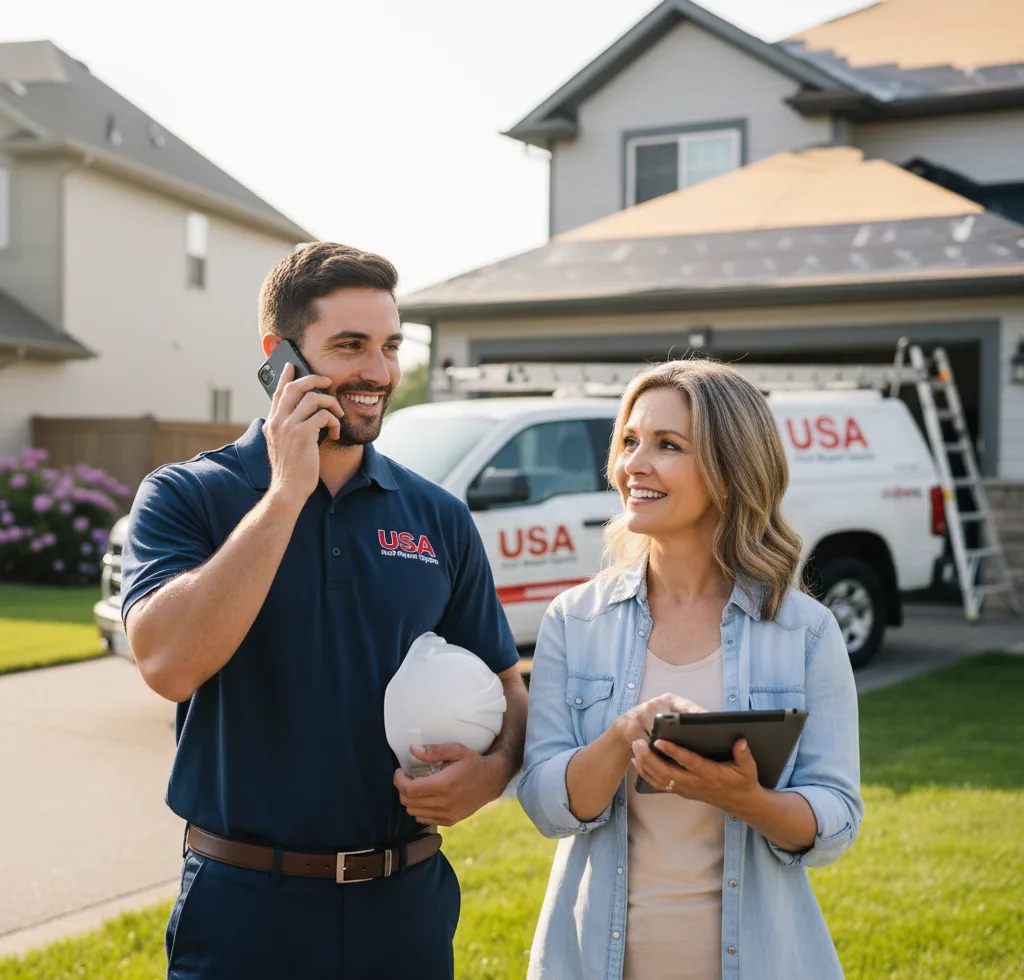 USA Roof Repair Experts customer support in Reinholds